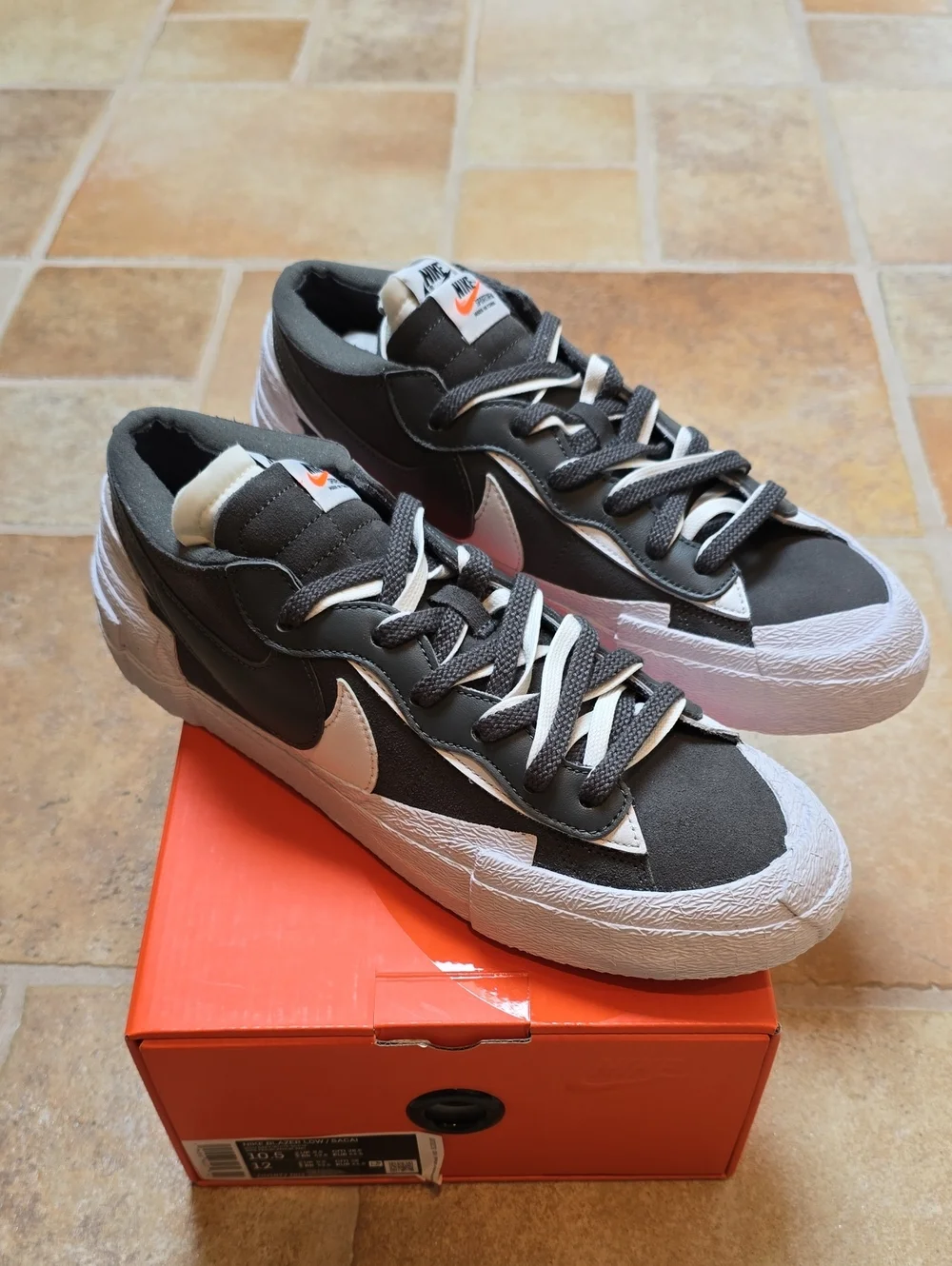 Nike Blazer Low Sacai Iron Grey DD1877 002 Size 10.5 (New)!